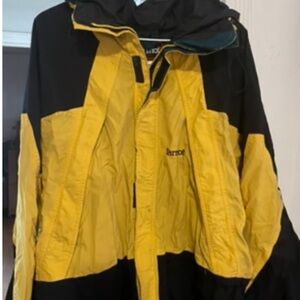 Vintage Jacket Marmot yellow and black ski jacket